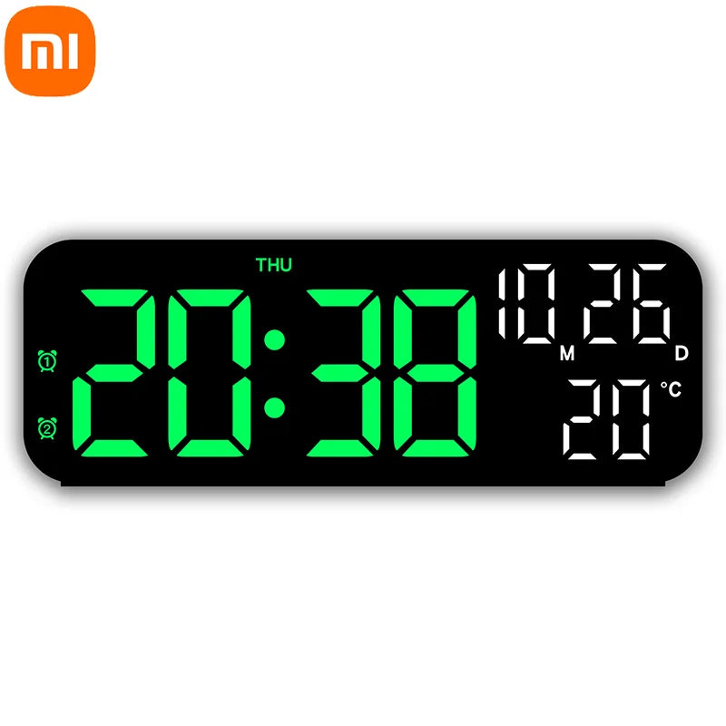 LED Digital Alarm Clock with Temperature & Date Display