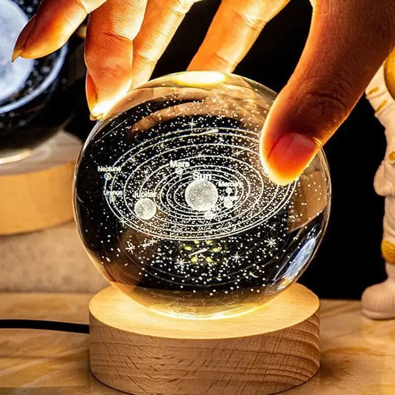 RGB LED Galaxy Crystal Ball Night Light.