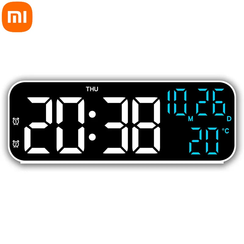 LED Digital Alarm Clock with Temperature & Date Display