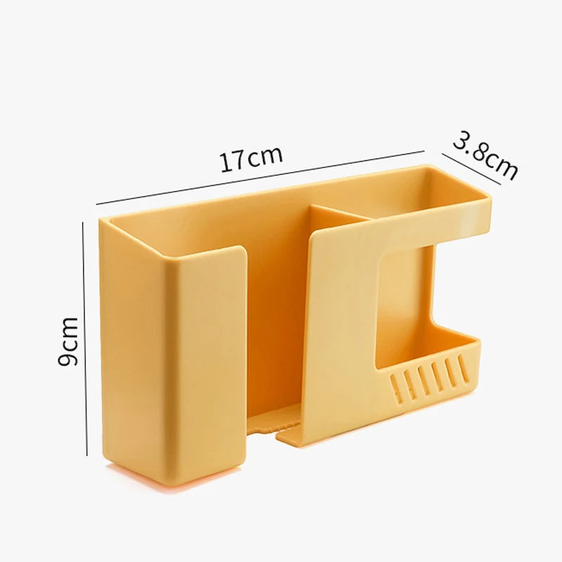 2-in-1 Wall-Mounted Phone & Remote Storage Box