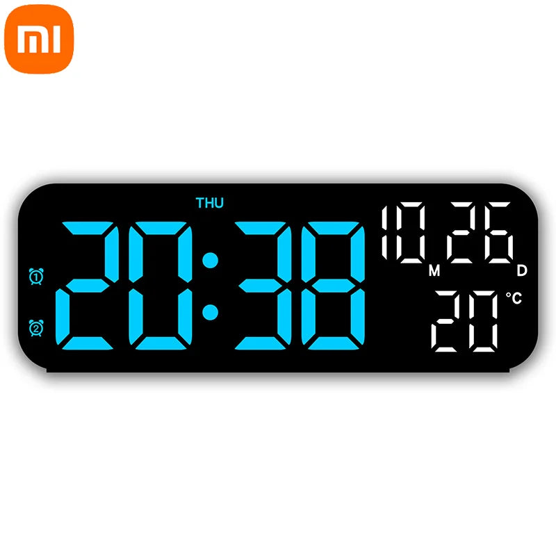 LED Digital Alarm Clock with Temperature & Date Display