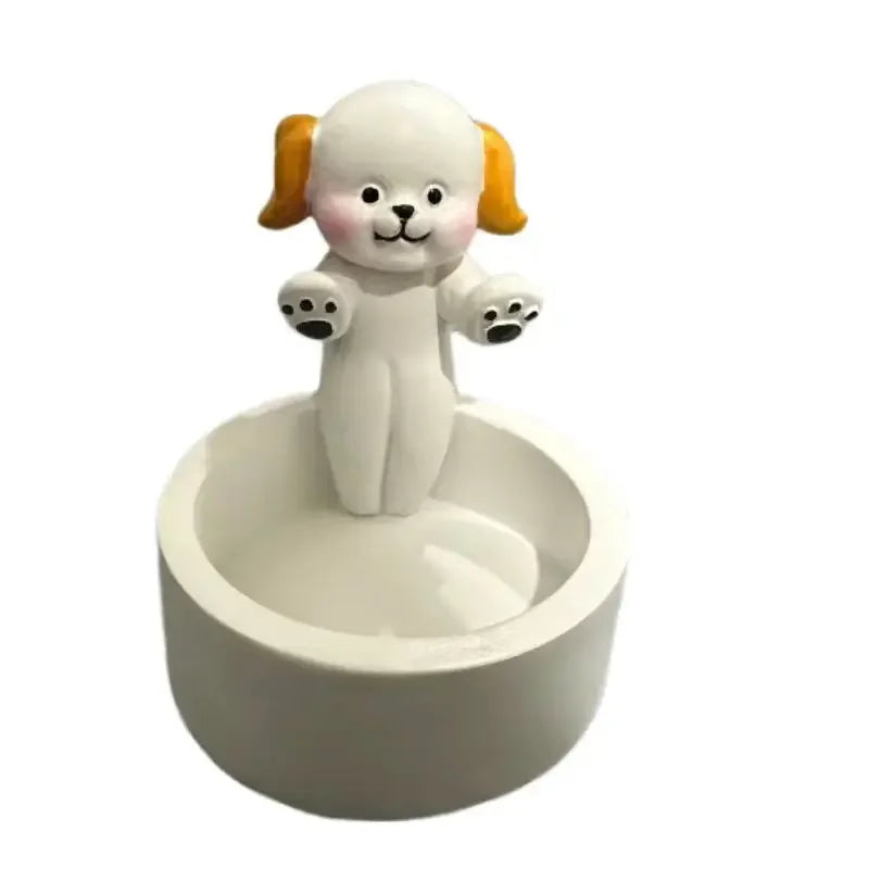 Cartoon Animal Candle Holder (Cat, Dog, Rabbit)